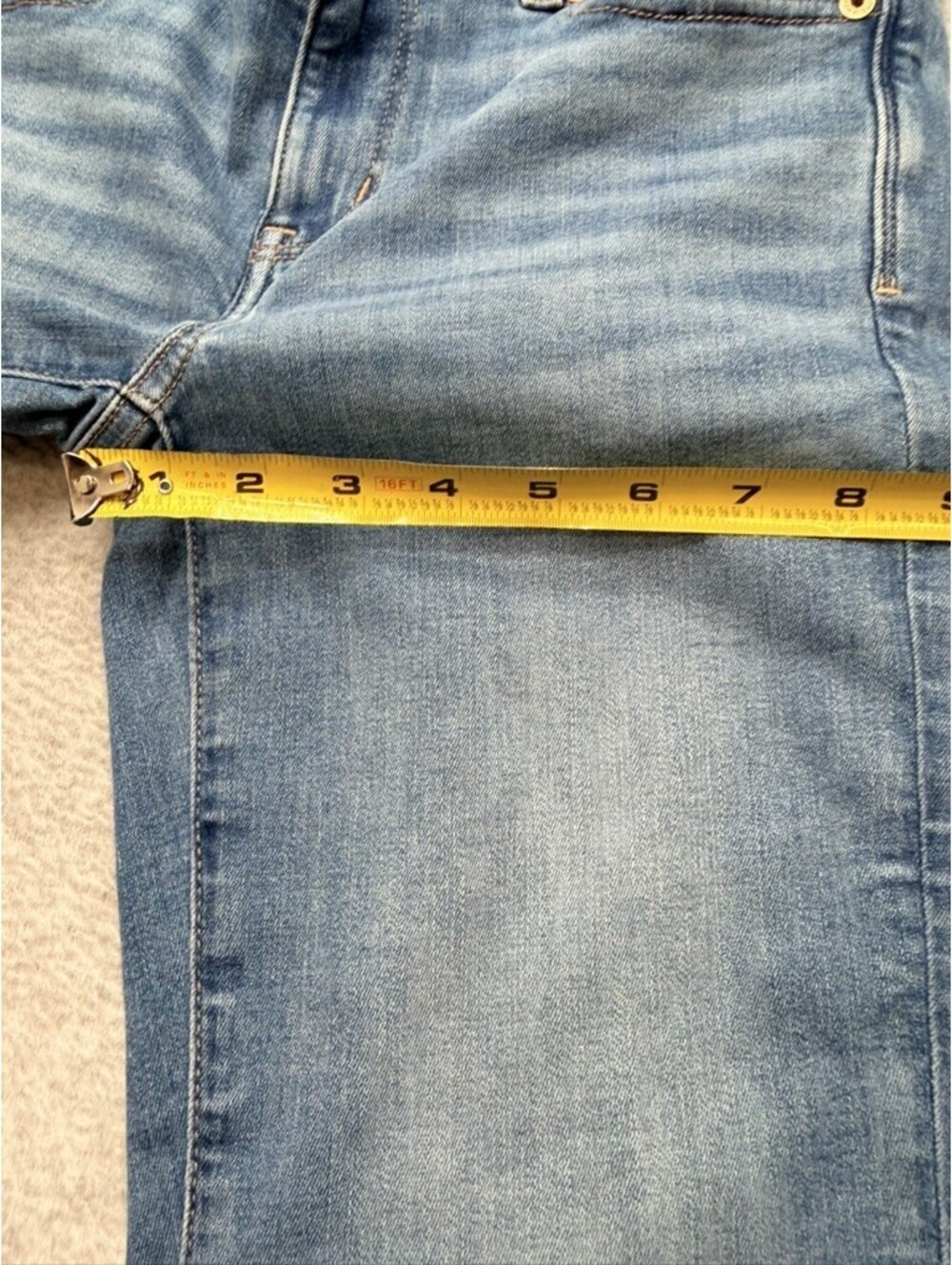 American Eagle Womens Kick Boot Flare Jeans 2 Regular Blue Wash Next Level - Picture 4 of 11